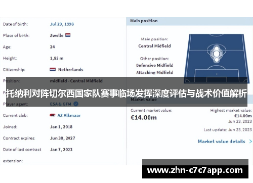 托纳利对阵切尔西国家队赛事临场发挥深度评估与战术价值解析